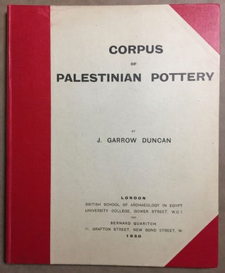 Item #M0472 Corpus of dated Palestinian pottery. Including pottery of Gerar and Beth-Pelet dated...[newline]M0472.jpg