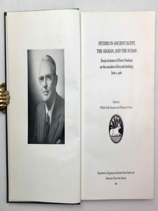 Studies in Ancient Egypt, the Aegean, and the Sudan. Essays in honor of Dows Dunham.[newline]M0473c-02.jpeg