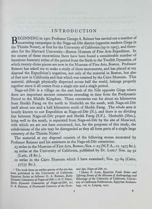 Naga ed-Der stelae of the First Intermediate Period (XEROX)
