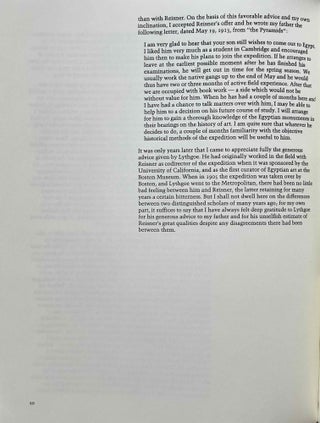 Recollections of an Egyptologist