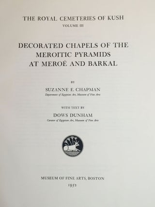 Vol. III: Decorated Chapels of the Meroitic Pyramids at Meroë and Barkal.[newline]M0478c-02.jpg