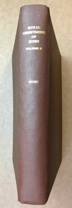 Item #M0480e Royal Cemeteries of Kush. Vol. II: Nuri. DUNHAM Dows - REISNER George - CHAPMAN Suzanne
