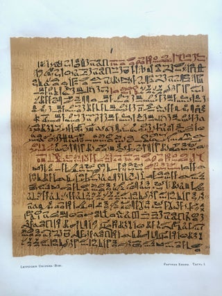Item #M0486 Papyros Ebers. Erster Band: Einleitung und Text, Tafel I-LXIX Zweiter Band: Glossar...[newline]M0486-000.jpg
