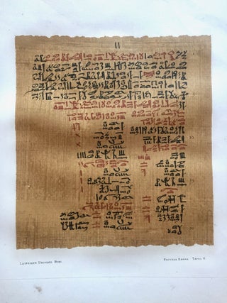 Papyros Ebers. Erster Band: Einleitung und Text, Tafel I-LXIX Zweiter Band: Glossar und Text, Tafel LXX-CX (complete set)