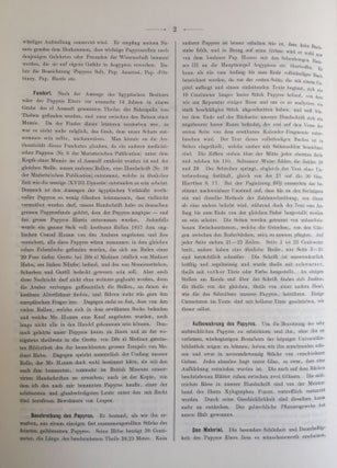 Papyros Ebers. Erster Band: Einleitung und Text, Tafel I-LXIX. Zweiter Band: Glossar und Text, Tafel LXX-CX (complete set)[newline]M0486a-07.jpg