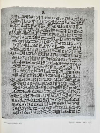 Papyros Ebers. Erster Band: Einleitung und Text, Tafel I-LXIX. Zweiter Band: Glossar und Text, Tafel LXX-CX (complete set)[newline]M0486o-11.jpeg