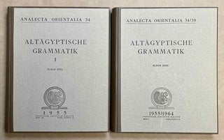Item #M0489b Altägyptische Grammatik. Band I & II (complete set) + Register der Zitate. EDEL...