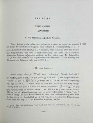 Altägyptische Grammatik. Band I & II (complete set) + Register der Zitate[newline]M0489b-10.jpeg