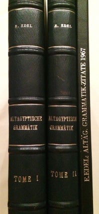 Item #M0489c Altägyptische Grammatik. Band I & II (complete set) + Register der Zitate. EDEL...