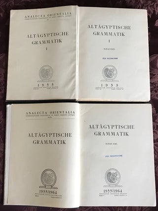 Altägyptische Grammatik. Band I & II (complete set)