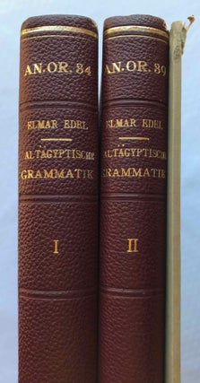 Altägyptische Grammatik. Band I & II (complete set) + Register der Zitate