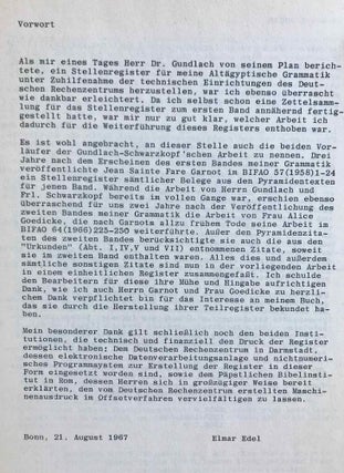 Altägyptische Grammatik. Band I & II (complete set) + Register der Zitate