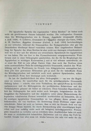 Altägyptische Grammatik. Band I & II (complete set)