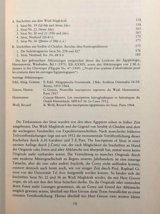 Beiträge zu den ägyptischen Sinaiinschriften