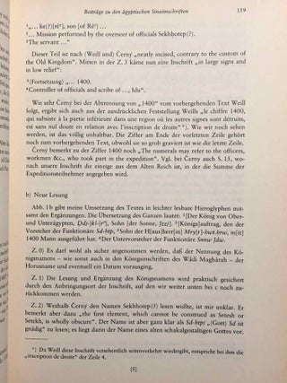 Beiträge zu den ägyptischen Sinaiinschriften