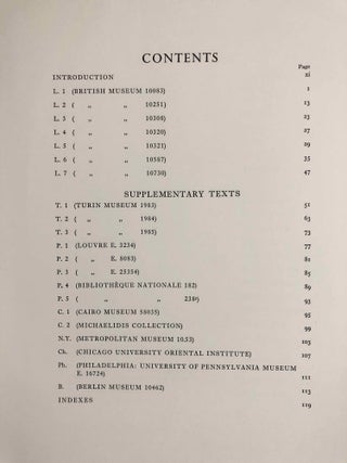 Oracular amuletic decrees of the late New Kingdom. Vol. I: Text. Vol. II: Plates (complete set)