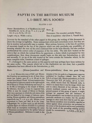 Oracular amuletic decrees of the late New Kingdom. Vol. I: Text. Vol. II: Plates (complete set)