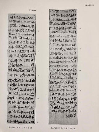 Oracular amuletic decrees of the late New Kingdom. Vol. I: Text. Vol. II: Plates (complete set)
