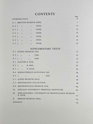 Oracular amuletic decrees of the late New Kingdom. Vol. I: Text. Vol. II: Plates (complete set)