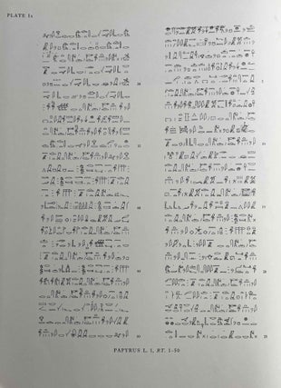 Oracular amuletic decrees of the late New Kingdom. Vol. I: Text. Vol. II: Plates (complete set)