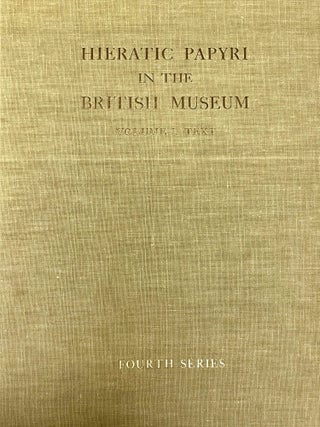 Item #M0502i Oracular amuletic decrees of the late New Kingdom. Vol. I: Text. Vol. II: Plates...