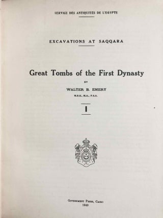 Great tombs of the First Dynasty. Vol. I, II & III (complete set)[newline]M0509d-03.jpg