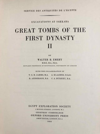 Great tombs of the First Dynasty. Vol. I, II & III (complete set)[newline]M0509d-17.jpg