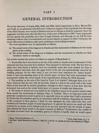 Great tombs of the First Dynasty. Vol. I, II & III (complete set)[newline]M0509d-20.jpg