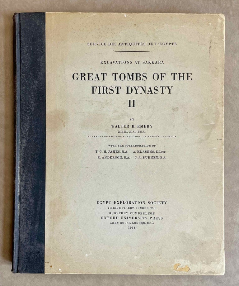 Item #M0510b Great tombs of the First Dynasty. Vol. II. EMERY Walter Bryan.[newline]M0510b-00.jpeg
