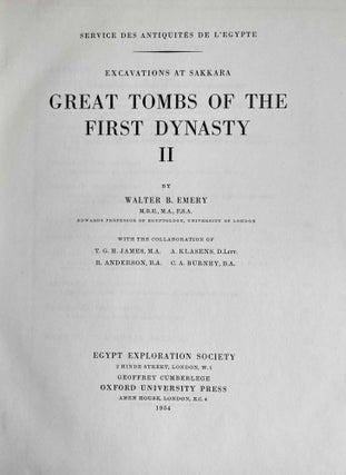 Great tombs of the First Dynasty. Vol. II[newline]M0510b-01.jpeg