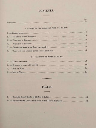 A supplement to the topographical catalogue of the private tombs of Thebes (Nos 253 to 334). With some notes on the necropolis from 1913 to 1924.[newline]M0519a-02.jpeg