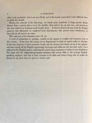 The Aswân obelisk. With some remarks on the ancient engineering.