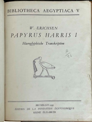 Papyrus Harris I. Hieroglyphische Transkription.