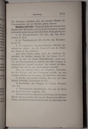 Aegyptische Chrestomathie. Zum Gebrauch auf Universitäten und zum Selbstunterricht.