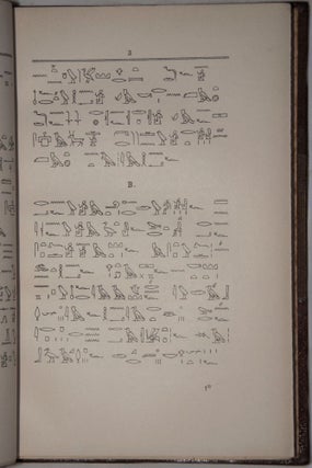 Item #M0526 Aegyptische Chrestomathie. Zum Gebrauch auf Universitäten und zum Selbstunterricht....