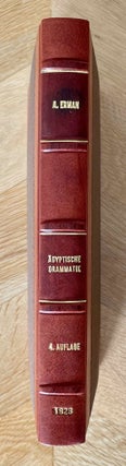 Item #M0527b Ägyptische Grammatik. 4. Auflage. ERMAN Adolf[newline]M0527b-00.jpeg