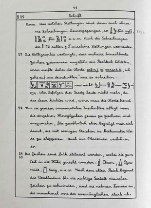 Ägyptische Grammatik. 4. Auflage.
