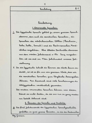 &Auml;gyptische Grammatik (4. Auflage). [With:] Mit Schrifttafel, Paradigmen und &Uuml;bungsst&uuml;cken zum Selbststudium und zum Gebruch in Vorlesungen. Schrifttafel. [And with:] Erg&auml;nzungsband. Zum Erlernen der Schrift, Paradigmen und &Uuml;bungsst&uuml;cke (3 volumes)