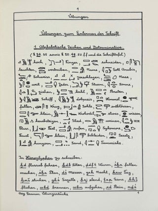 &Auml;gyptische Grammatik (4. Auflage). [With:] Mit Schrifttafel, Paradigmen und &Uuml;bungsst&uuml;cken zum Selbststudium und zum Gebruch in Vorlesungen. Schrifttafel. [And with:] Erg&auml;nzungsband. Zum Erlernen der Schrift, Paradigmen und &Uuml;bungsst&uuml;cke (3 volumes)