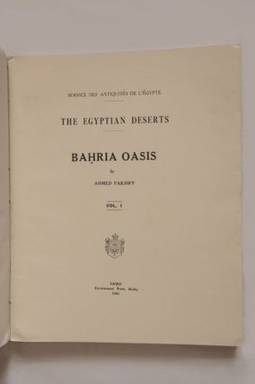 The Egyptian Deserts. Bahria Oasis. Vol. I & II (complete set)[newline]M0554a-03.jpg