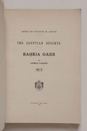 The Egyptian Deserts. Bahria Oasis. Vol. I & II (complete set)[newline]M0554a-05.jpg