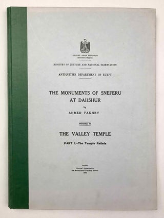 The monuments of Sneferu at Dahshur. Vol. I: The bent pyramid. Vol. II: The valley temple. Part I: The temple reliefs. Part II: The finds (complete set of 3 volumes)[newline]M0558j-16.jpeg