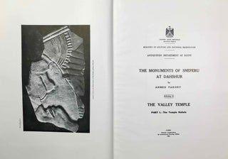 The monuments of Sneferu at Dahshur. Vol. I: The bent pyramid. Vol. II: The valley temple. Part I: The temple reliefs. Part II: The finds (complete set of 3 volumes)[newline]M0558j-17.jpeg