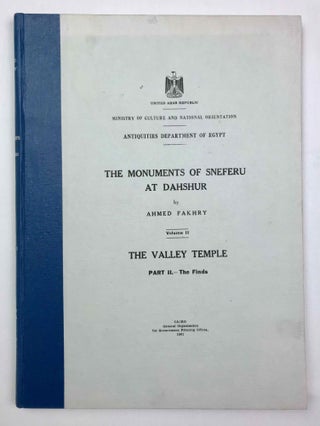 The monuments of Sneferu at Dahshur. Vol. I: The bent pyramid. Vol. II: The valley temple. Part I: The temple reliefs. Part II: The finds (complete set of 3 volumes)[newline]M0558j-27.jpeg
