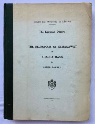Item #M0561c The necropolis of el-Bagawat in Kharga oasis. FAKHRY Ahmed