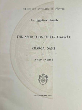 The necropolis of el-Bagawat in Kharga oasis