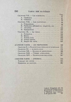 Grammaire de l'ancien égyptien (hiéroglyphes)