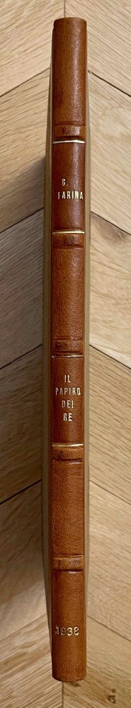 Item #M0564c Il Papiro dei Re restaurato. FARINA Giulio.[newline]M0564c-00.jpeg