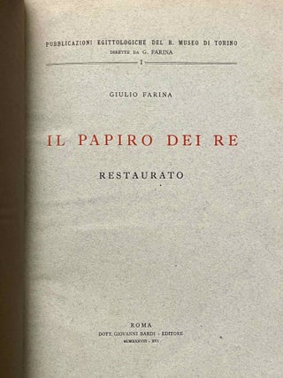 Il Papiro dei Re restaurato