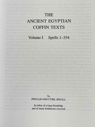 Ancient Egyptian coffin texts. Spells 1-1185 et indexes (complete).[newline]M0567f-03.jpeg